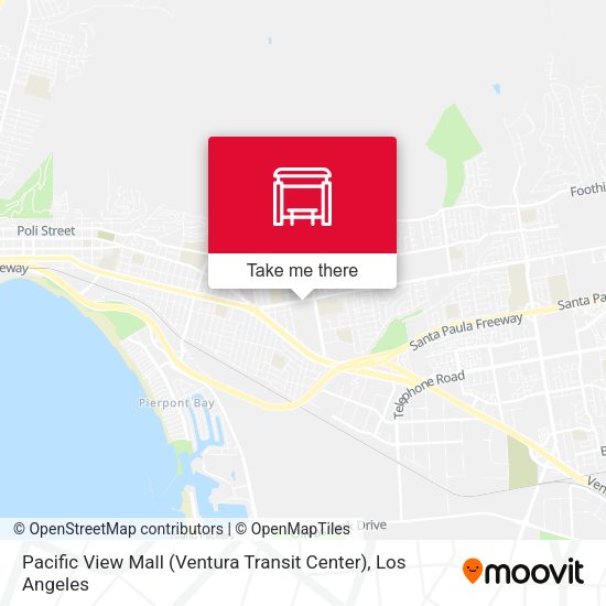 Mapa de Pacific View Mall (Ventura Transit Center)