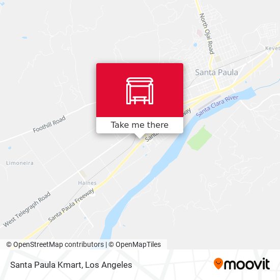 Santa Paula Kmart map