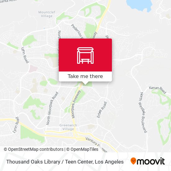 Thousand Oaks Library / Teen Center map
