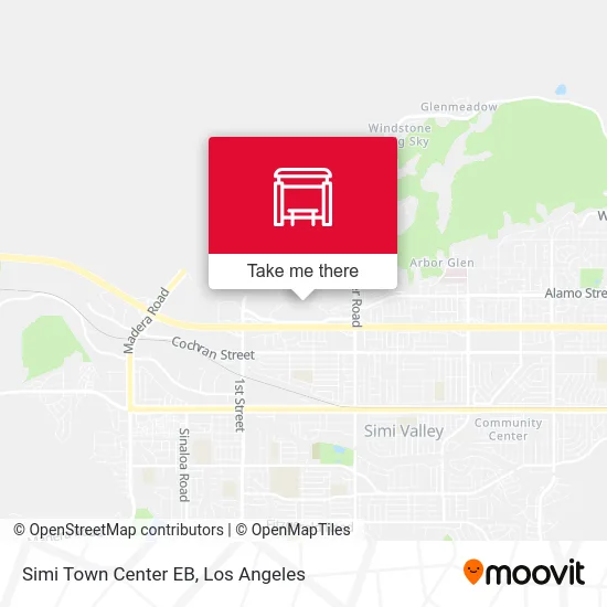 Simi Town Center EB map