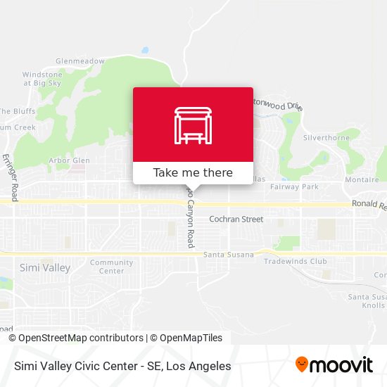 Mapa de Simi Valley Civic Center - SE