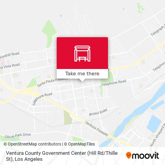 Mapa de Ventura County Government Center (Hill Rd / Thille St)