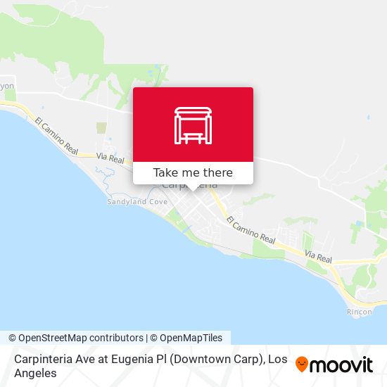 Mapa de Carpinteria Ave at Eugenia Pl (Downtown Carp)