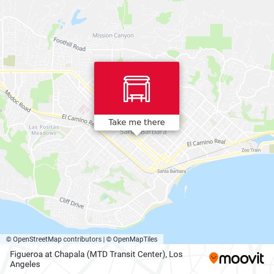 Figueroa at Chapala (MTD Transit Center) map