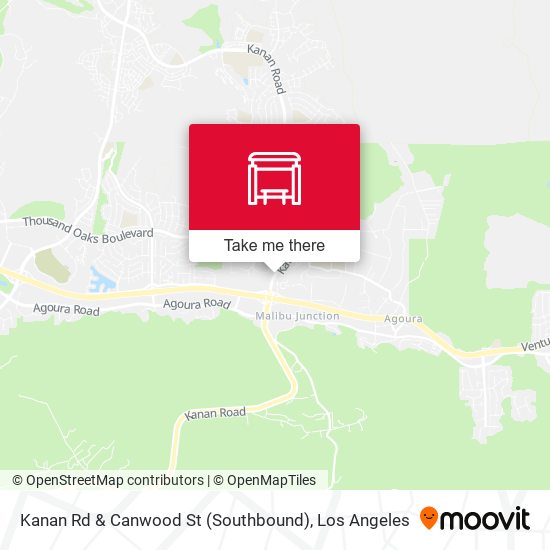 Kanan Rd & Canwood St (Southbound) map
