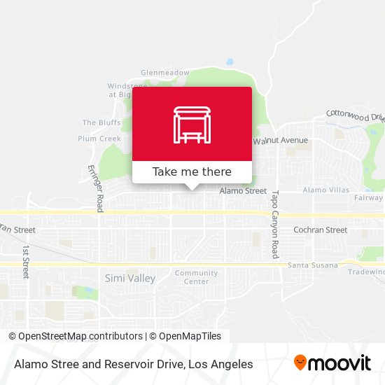 Mapa de Alamo Stree and Reservoir Drive