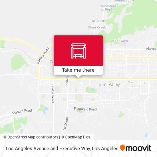 Los Angeles Avenue and Executive Way map