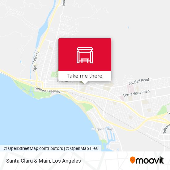 Santa Clara & Main map