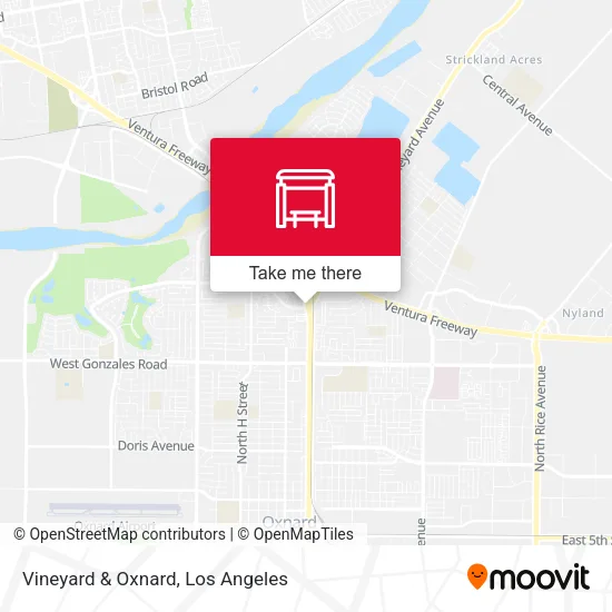 Vineyard & Oxnard map