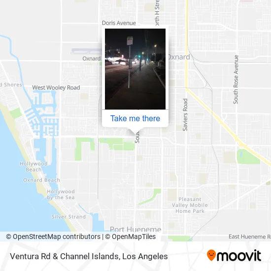 Ventura Rd & Channel Islands map