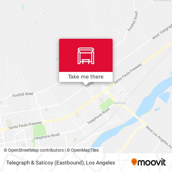 Mapa de Telegraph & Saticoy (Eastbound)