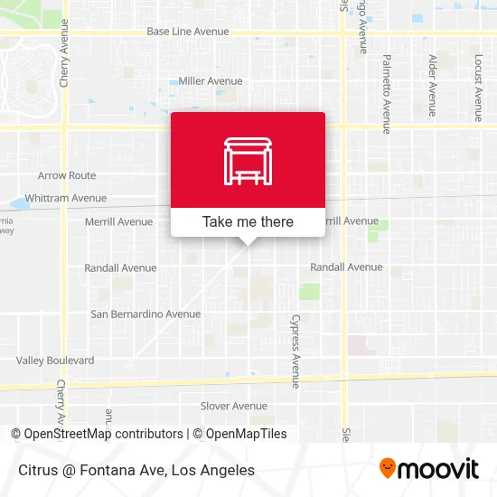 Citrus @ Fontana Ave map