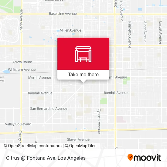 Citrus @ Fontana Ave map