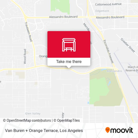 Van Buren + Orange Terrace map
