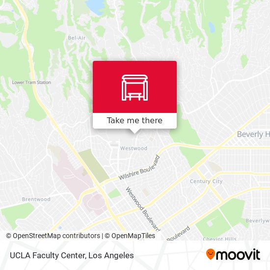 UCLA Faculty Center map