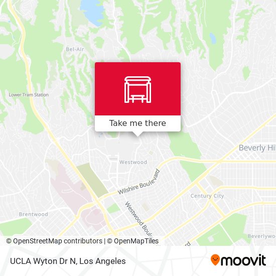 UCLA Wyton Dr N map