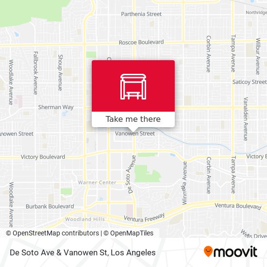 De Soto Ave & Vanowen St map