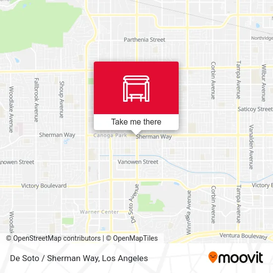 De Soto / Sherman Way map