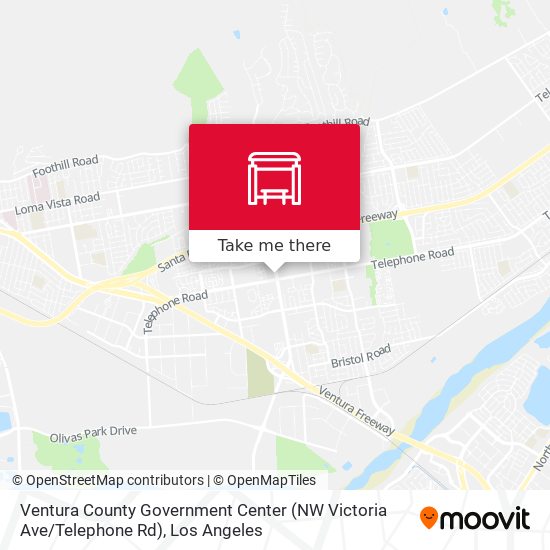 Mapa de Ventura County Government Center (NW Victoria Ave / Telephone Rd)
