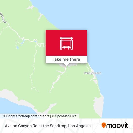 Avalon Canyon Rd at the Sandtrap map