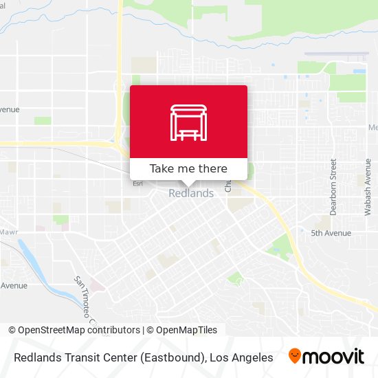 Mapa de Redlands Transit Center (Eastbound)