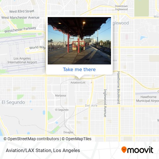 Aviation/LAX Station map