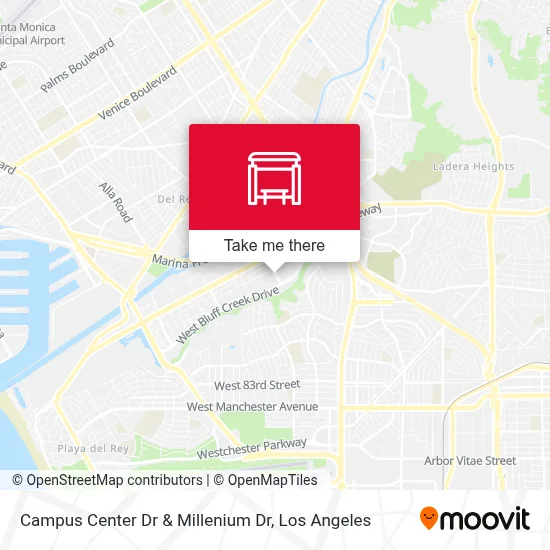 Campus Center Dr & Millenium Dr map
