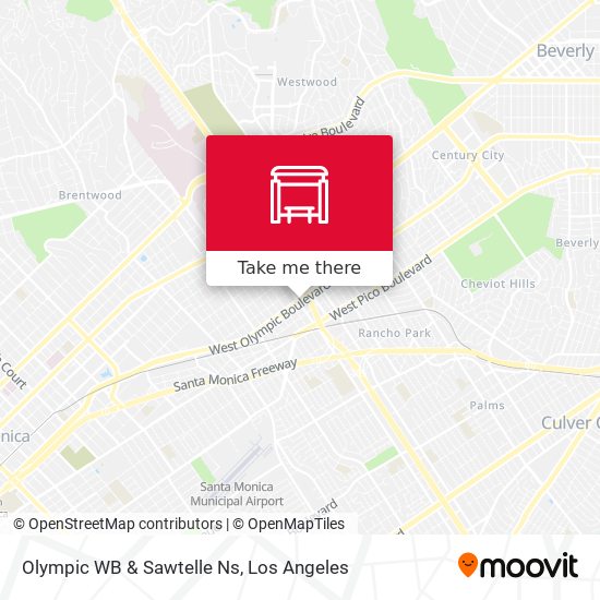 Mapa de Olympic WB & Sawtelle Ns