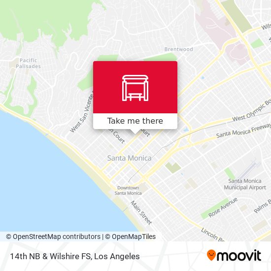 14th NB & Wilshire FS map