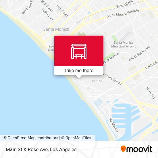 Main St & Rose Ave map