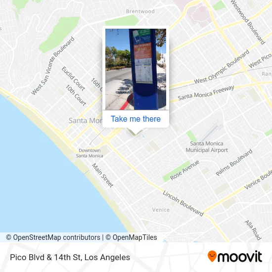 Pico Blvd & 14th St map