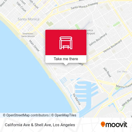 California Ave & Shell Ave map