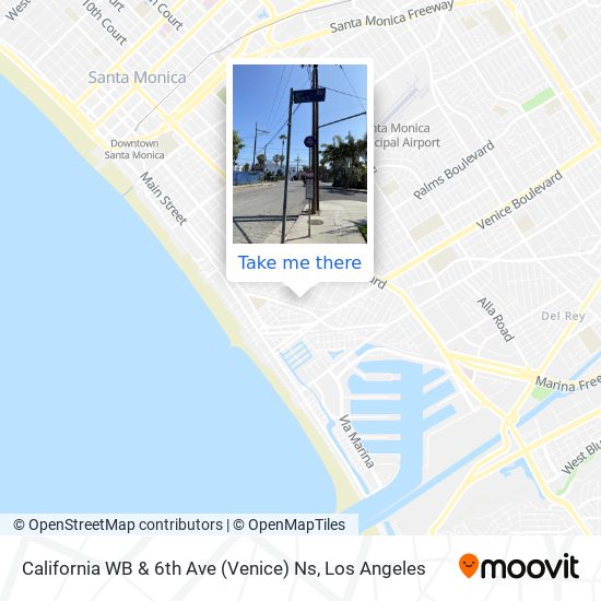 California WB & 6th Ave (Venice) Ns map