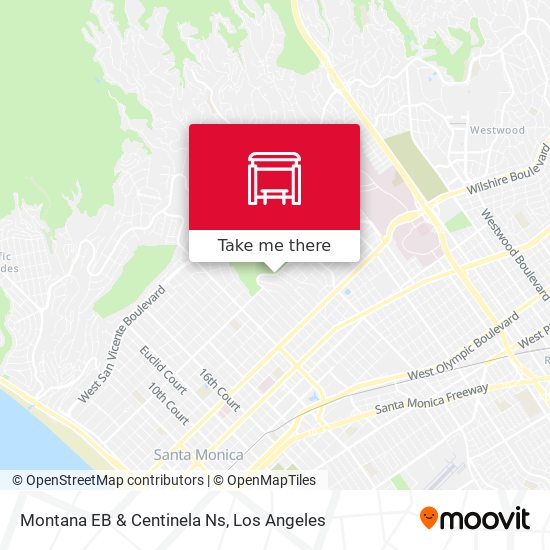 Montana EB & Centinela Ns map