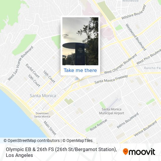 Olympic EB & 26th FS (26th St / Bergamot Station) map