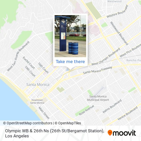 Olympic WB & 26th Ns (26th St / Bergamot Station) map