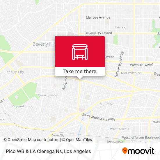 Pico WB & LA Cienega Ns map