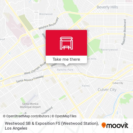 Mapa de Westwood SB & Exposition FS (Westwood Station)