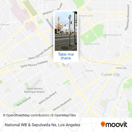 National WB & Sepulveda Ns map
