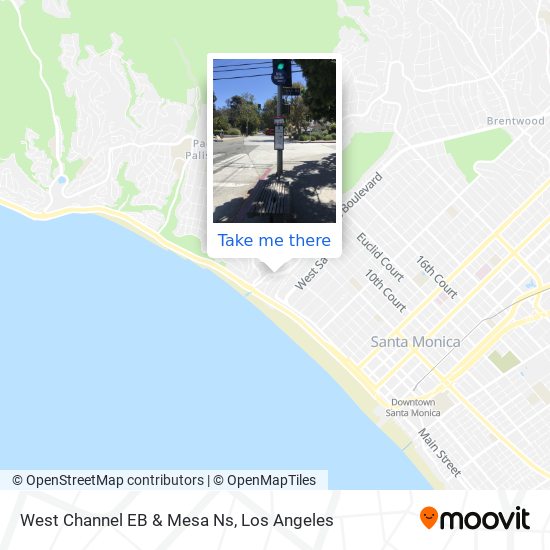 Mapa de West Channel EB & Mesa Ns