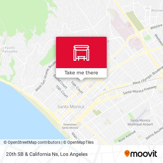 Mapa de 20th SB & California Ns