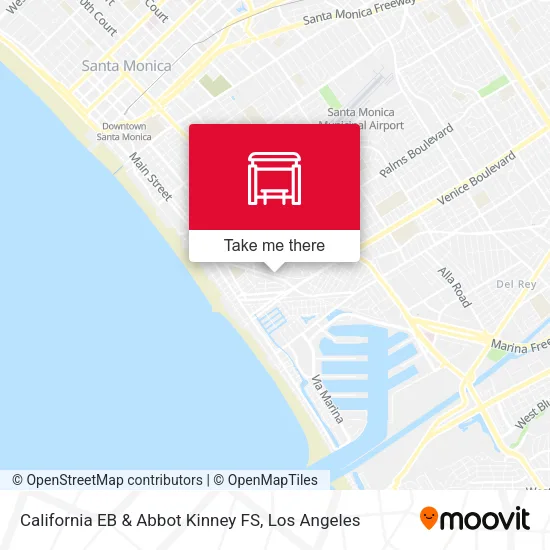 California EB & Abbot Kinney FS map