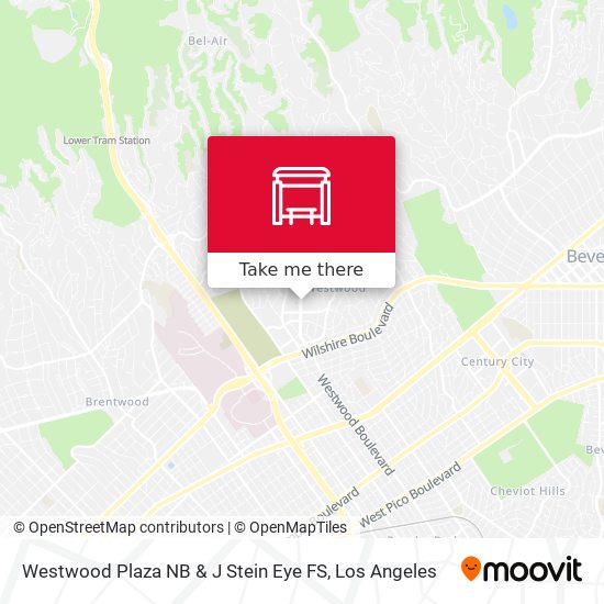 Westwood Plaza NB & J Stein Eye FS map