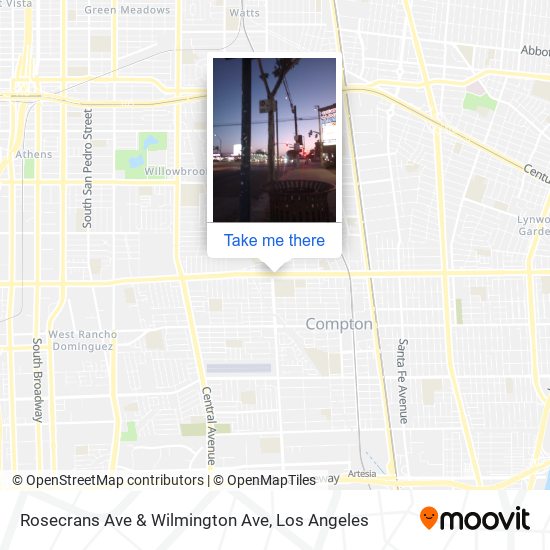 Rosecrans Ave & Wilmington Ave map