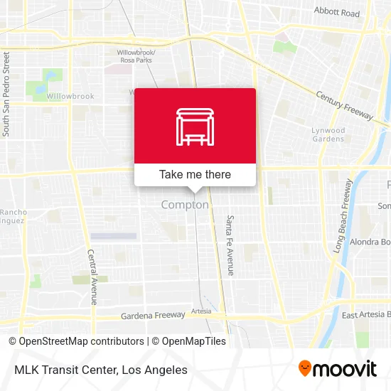 Mapa de MLK Transit Center