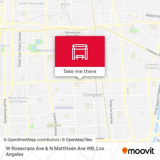 Mapa de W Rosecrans Ave & N Matthisen Ave WB