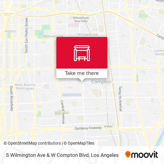 S Wilmington Ave & W Compton Blvd map
