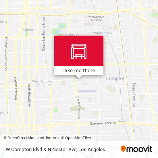 W Compton Blvd & N Nestor Ave map