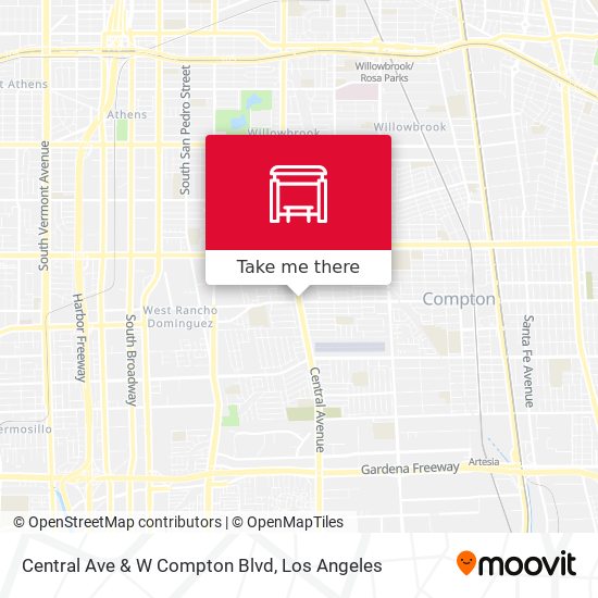 Central Ave & W Compton Blvd map