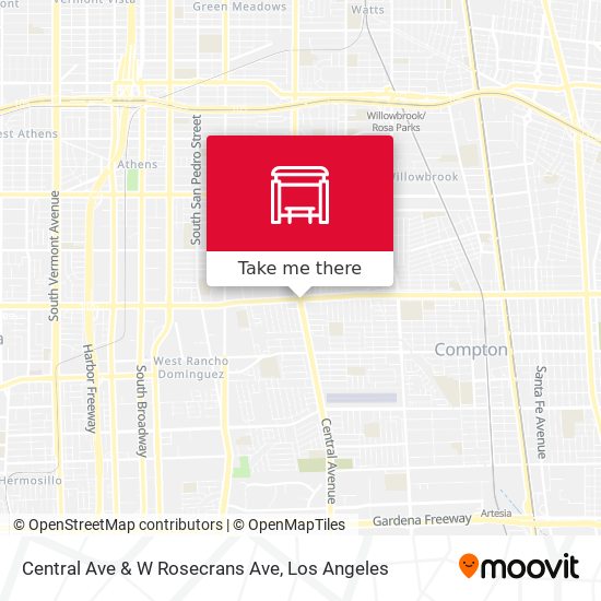 Central Ave & W Rosecrans Ave map